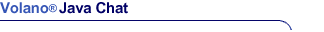 Volano Java Chat